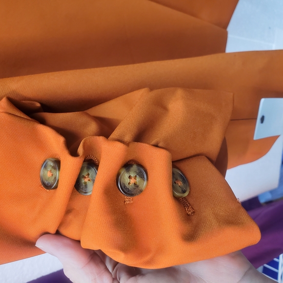 Calvin Klein Collection Orange Tailored Blazer - Picture 4 of 5